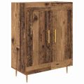 vidaXL Highboard Staré drevo 69,5 x 34 x 180 cm Kompozitné drevo