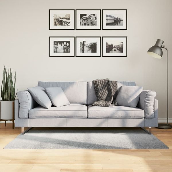 vidaXL Koberec IZA, krátky vlas, škandinávsky vzhľad, sivý 80x150 cm
