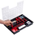 VidaXL Sortiment boxy 5 ks s nastaviteľnými prepážkami 385x283x50 mm