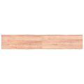 vidaXL Stolová doska svetlohnedá 220x40x(2-6)cm ošetrený masív hrany