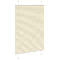 vidaXL plisovaná roleta krémová 85x100 cm Šírka látky 84,4 cm