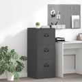 vidaXL Skriňa na dokumenty so zásuvkou Čierna 45,5 x 42 x 106,5 cm