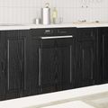 vidaXL Dvierka na umývačku Kalmar Čierny dub 60 x 1,5 x 57 cm