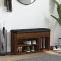 vidaXL Lavička na topánky hnedý dub 82x32x45,5 cm kompozitné drevo