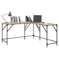 vidaXL Stôl dub sonoma 149x149x75 cm kompozitné drevo