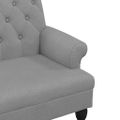 vidaXL Lavička s operadlom svetlosivá 120x62x75,5 cm látka