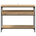 vidaXL Konzolový stôl dub artisan 100 x 29 x 75 cm Kompozitné drevo