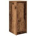 vidaXL Botník staré drevo 29,5x34x76 cm kompozitné drevo