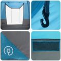 vidaXL Párty stan 4-miestny Modrá 185T Polyester s PU náterom