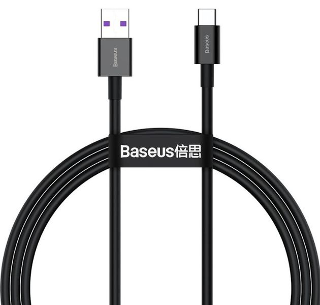 Baseus dátový kábel Superior USB-C 1m 6A 66W čierny