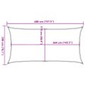 vidaXL Tienidlo pieskové 4x2 m 100% polyester oxford