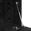 vidaXL Stôl Čierny dub 71.5 x 31.5 x 106.5 cm Kompozitné drevo