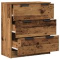 vidaXL Komoda staré drevo 60x30x70 cm kompozitné drevo