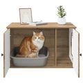 vidaXL Mačka Dom Dub artisan 85 x 55 x 50,5 cm Kompozitné drevo