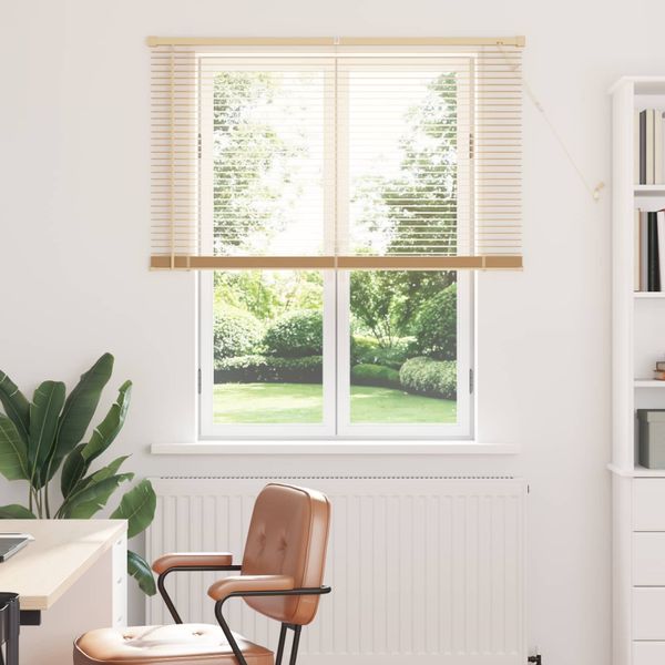 vidaXL Žalúzia Svetlohnedá s Vzorom 150 x 110 cm 25 mm PVC