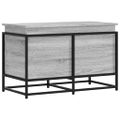 vidaXL Úložný box s vekom sivá sonoma 80x40x51,5 cm kompozitné drevo