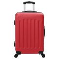 vidaXL Kufor so zámkom 3 ks Červená 50 x 31 x 78 cm ABS plast