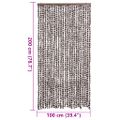 vidaXL Záves proti hmyzu hnedý a biely 100x200 cm ženilka