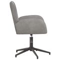 vidaXL Otáčacie stoličky k stolu 6 ks 54 x 55 x 90 cm Svetlosivá Zamat
