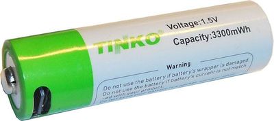 Batéria AA (R6) nabíjateľná cez USB-C 1,5V/1600mAh TINKO