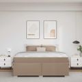 vidaXL Rám postele Kapučínová 180 x 200 cm látka