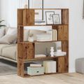 vidaXL skrinka na knihy/priehradka Old Wood 100x24x124,5 cm