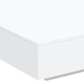 vidaXL Konferenčný stolík s LED svetlami biely 100x100x31 cm