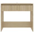 vidaXL Konzolový stolík, dub sonoma 89x41x76,5 cm, kompozitné drevo