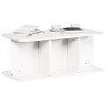 vidaXL Konferenčný stolík Biela 80 x 39,5 x 33,5 cm Borovicový masív