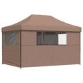 vidaXL Párty stan 279 x 410 x 315 cm Hnedá Oxfordská látka
