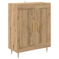 vidaXL Highboard Remeselný dub 69,5 x 34 x 180 cm Kompozitné drevo