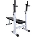 vidaXL Posilňovacia lavica, rovná, na cvičenie s činkami