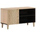 vidaXL TV skrinka 80x31x46 cm, mangový masív