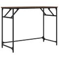 vidaXL Stôl hnedý dub 100x45x76 cm kompozitné drevo a práškovaná oceľ