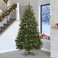 vidaXL Umelý Sklápací Vianočný Stromček Zelená 270 cm PVC a oceľ