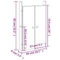 vidaXL Vonkajšie kuchynské dvierka MEPPEL 2 ks 50x9x82 cm masívna borovica