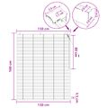 vidaXL Žalúzia Tmavohnedá 130 x 160 cm 35 mm Masívne Paulownia drevo