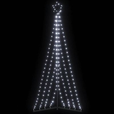 vidaXL LED vianočný stromček 339 LED studená biela 182 cm