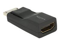 Video adaptér - DisplayPort s pínmi (male) do HDMI so zdierkami (female) - tienený - čierna - podporuje 4K