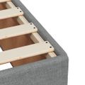 vidaXL Boxspring posteľ s matracom bledosivý 140x190 cm látka