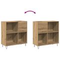 vidaXL Skrinka na gramofónové platne dub artisan 85 x 38 x 89 cm