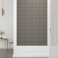 vidaXL Nástenné panely 12 ks bledosivé 30x15 cm zamat 0,54 m²
