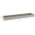 vidaXL Terasové nástenné police 2 ks betónovosivé 60x15x4 cm MDF