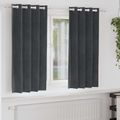 vidaXL Zatemňovacie závesy 2 ks Svetlosivá 140 x 175 cm Zamat