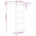 vidaXL Posuvné dvere ORKDAL Prírodná 78 x 211 cm