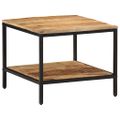 vidaXL Konferenčný stolík 55x55x45 cm, surový mangový masív