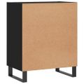 vidaXL Komoda čierna 57x35x70 cm kompozitné drevo