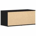 vidaXL TV skrinka 80 x 34 x 36 cm Čierny dub Kompozitné drevo
