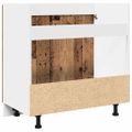 vidaXL Skrinka pod drez “Lyon”, staré drevo 80x46x81,5 cm