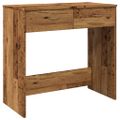 vidaXL Písací stôl staré drevo 80x40x75 cm kompozitné drevo